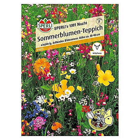 Sperli Wildblumensamen Sommerblumen-Teppich '1001 Nacht' (Wuchshöhe 30 bis 40 cm, 1 m²)