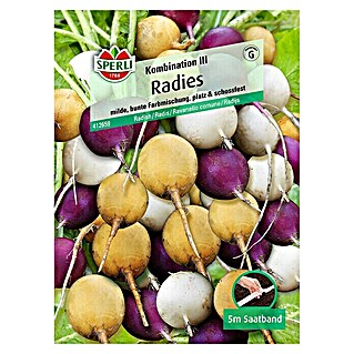 Sperli Gemüsesamen Radies (Kombination III, Raphanus sativus, Erntezeit: Mai)
