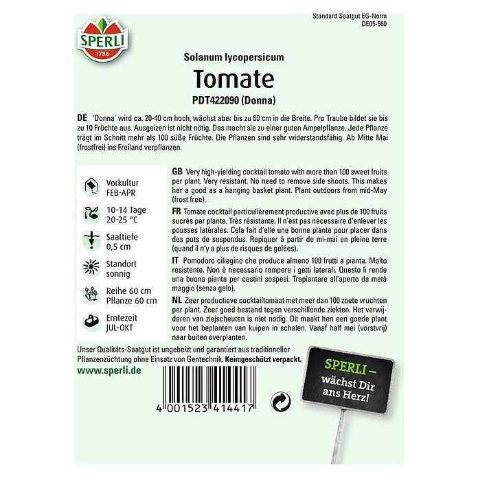 TOMATE DONNA F1     (TOPFTOMATE)