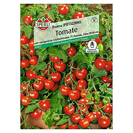 Sperli Gemüsesamen Tomate (Donna, Solanum lycopersicum, Erntezeit: Juli)