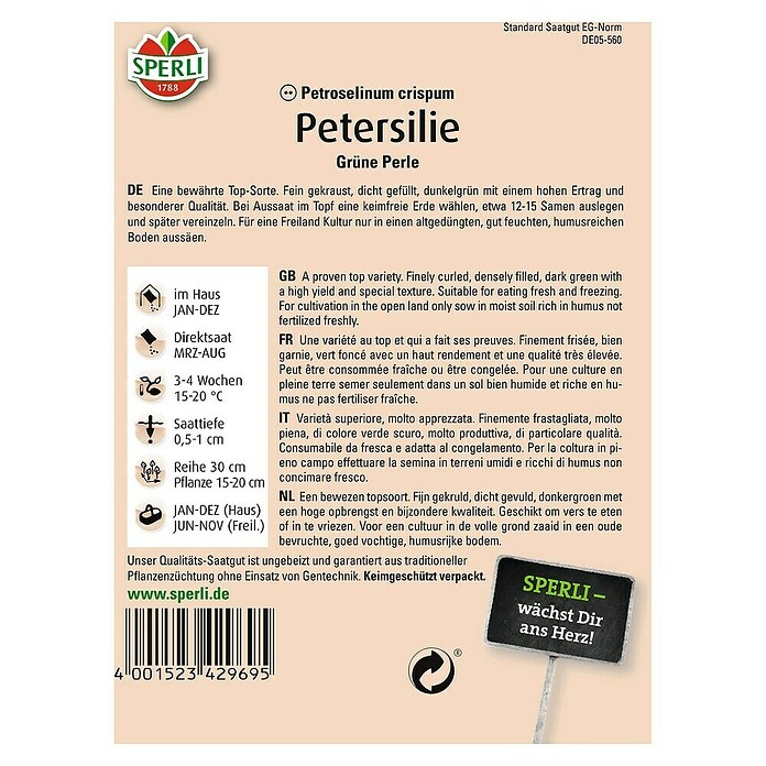 PETERSILIE          GRUENE PERLE