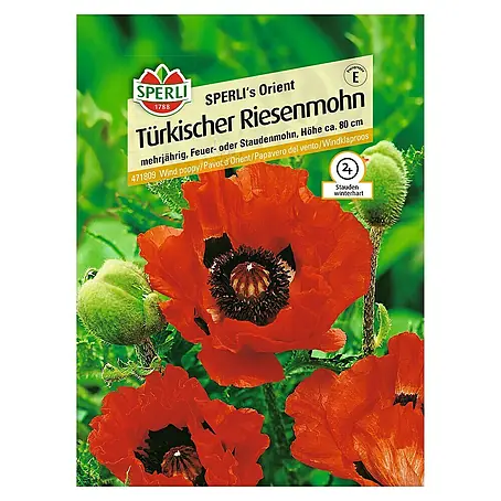 Sperli  Blumensamen Türkischer Riesenmohn