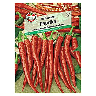 Sperli Gemüsesamen Paprika (De Cayenne, Capsicum annuum, Erntezeit: Juli)
