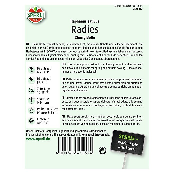 RADIES CHERRY BELLE