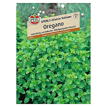 Sperli Kräutersamen Oregano Kleiner Italiener (Origanum vulgare, Saatzeit: Juni, Erntezeit: Juni)