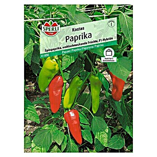 Sperli Gemüsesamen Paprika (Kostas, Capsicum annuum, Erntezeit: Juli - Oktober)