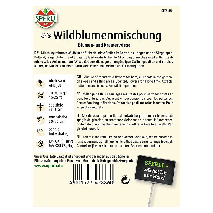 BLUMENMISCHUNG      BLUMEN-UND KRAEUTERW