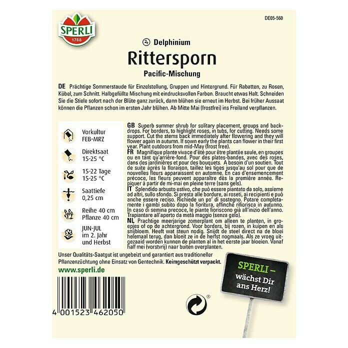 RITTERSPORN PACIFIC MISCHUNG