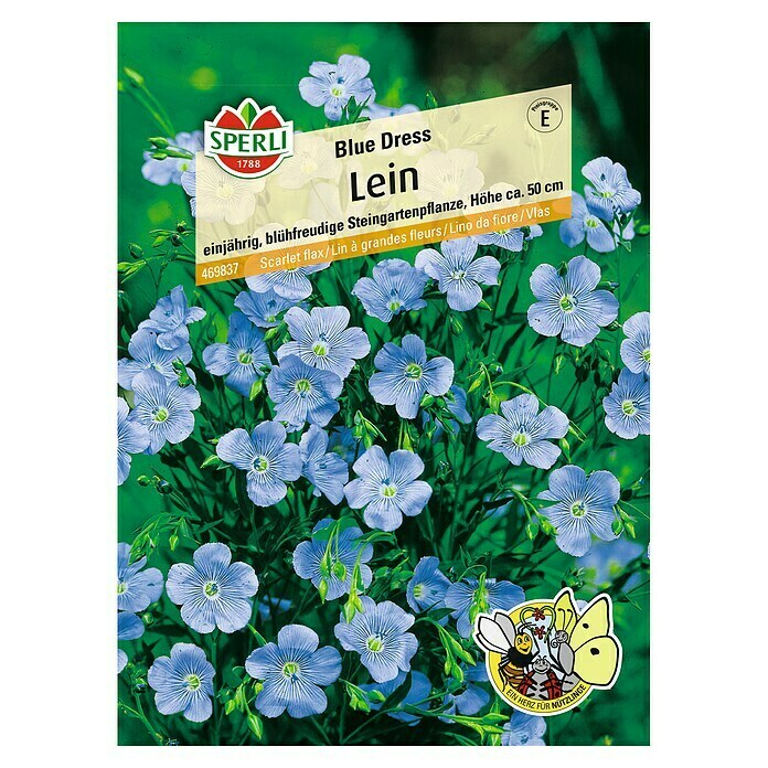 Sperli Blumensamen Lein (Linum grandiflorum, Blau)