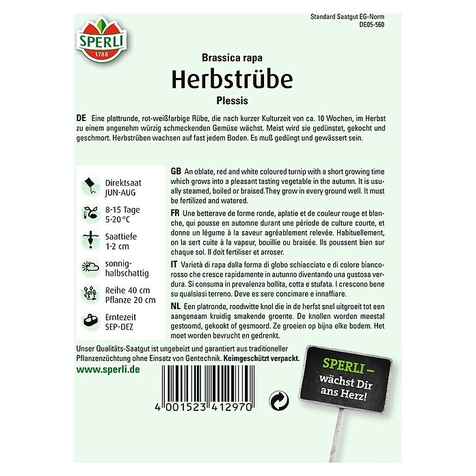 Herbstrübe Plessis F1