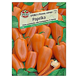 Sperli Gemüsesamen Paprika (Fitness Orange, Capsicum annuum, Erntezeit: Juli)