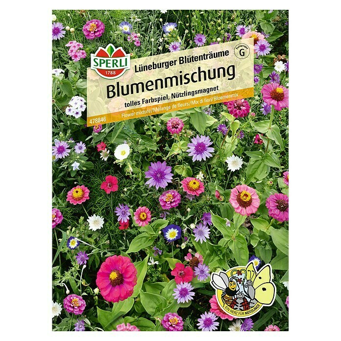 Sperli Blumensamenmischung Lüneburger Blütenträume (Verschiedene Sorten, Mehrfarbig, 3 m²) | BAUHAUS