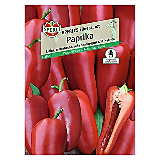 Sperli Gemüsesamen Paprika Fitness rot (Fitness rot, Capsicum annuum, Erntezeit: Juli)