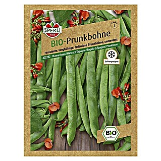 Sperli Gemüsesamen Prunkbohne (Lady Di Bio, Phaseolus coccineus, Erntezeit: Juli)
