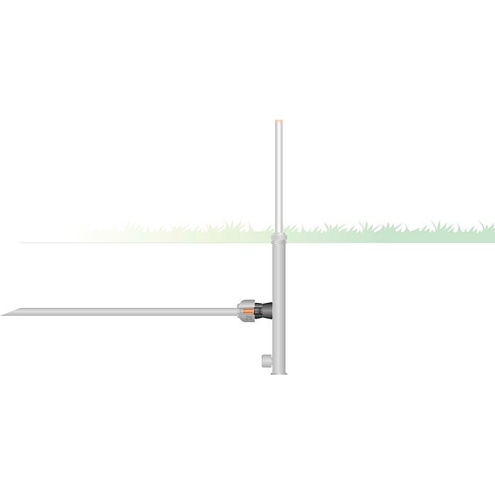 Gardena VerbinderDurchmesser: 25 mm, Größe Anschluss: ¾″ (Innengewinde) Sketch