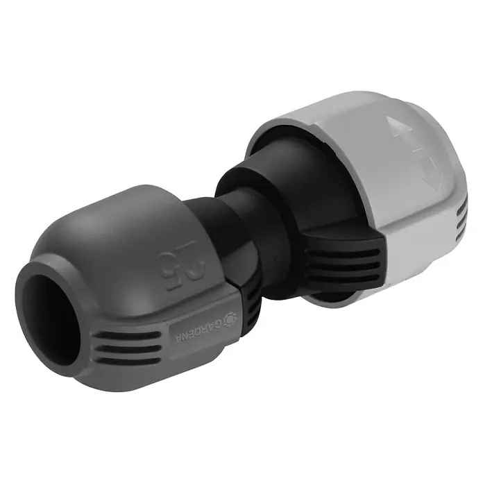 Gardena Sprinklersystem Reduzierkupplung - Größe: 25 mm - Gardena Schlauchverbinder, ein vielseitiges Zubehör für Gartenschläuche, ideal zur einfachen Verbindung von 25-mm-Schläuchen.