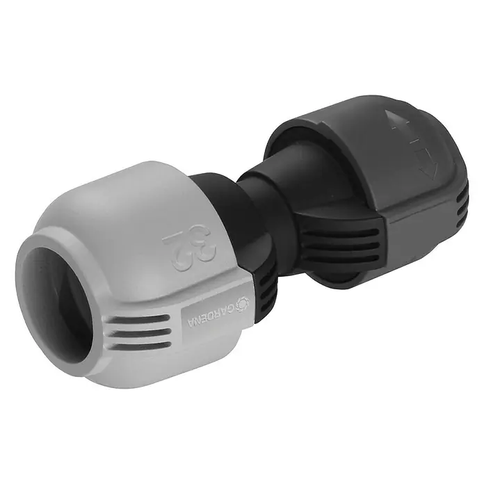 Gardena Sprinklersystem Reduzierkupplung - Größe: 25 mm - Nahaufnahme einer Gardena Schlauchkupplung, ein nützliches Zubehör für die Gartenbewässerung mit einfacher Handhabung und robuster Bauweise für lange Lebensdauer.