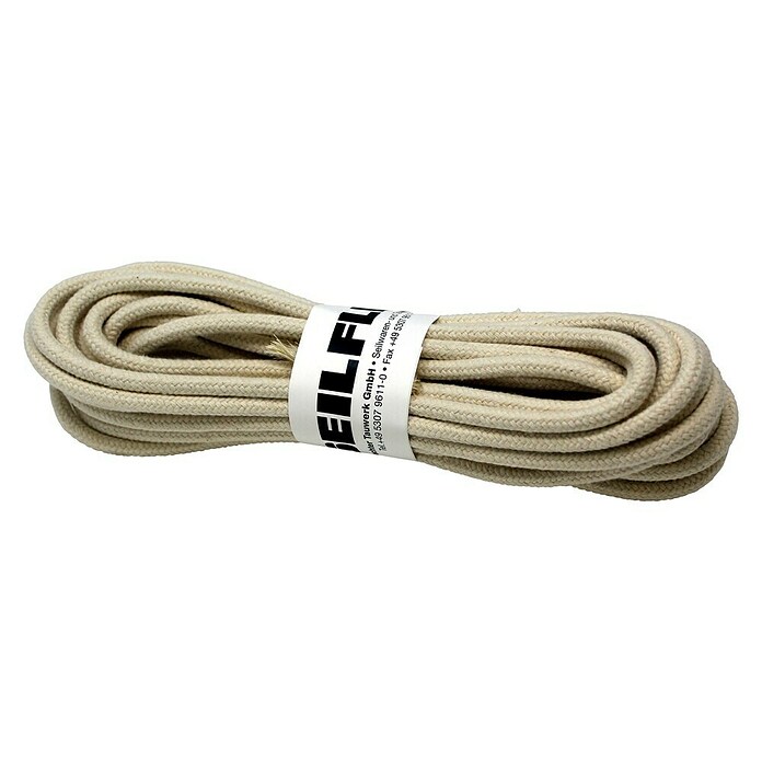 Seilflechter Leine Baumwolle geflochten (Durchmesser: 8 mm, Länge: 10 m, Natur) | BAUHAUS