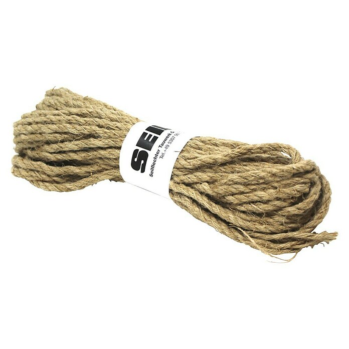 Seilflechter Seil Hanf geschlagen (Durchmesser: 4 mm, 20 m, Natur) | BAUHAUS
