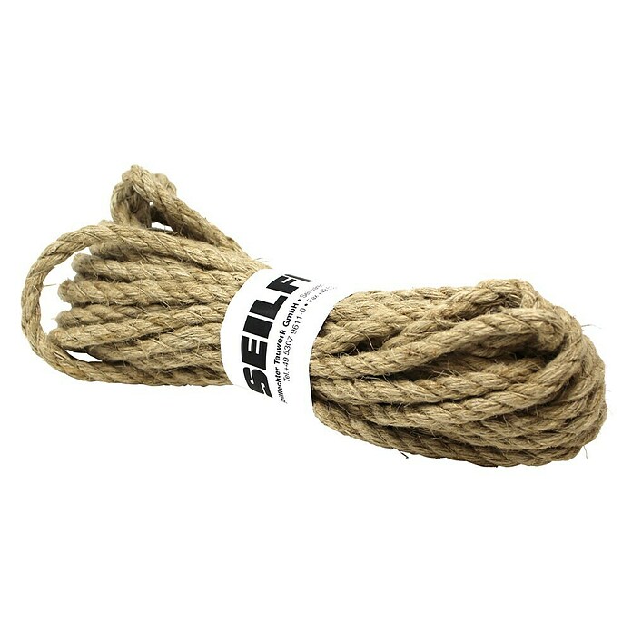 Seilflechter Seil Hanf geschlagen (Durchmesser: 8 mm, 10 m, Natur) | BAUHAUS