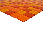 Mozaik pločica Quadrat Crystal Mix CM 4523  (32,7 x 30,2 cm, Žuto-narančasto-crveno, Sjaj) | BAUHAUS