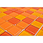 Mozaik pločica Quadrat Crystal Mix CM 4523  (32,7 x 30,2 cm, Žuto-narančasto-crveno, Sjaj) | BAUHAUS