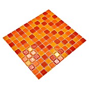 Mozaik pločica Quadrat Crystal Mix CM 4523  (32,7 x 30,2 cm, Žuto-narančasto-crveno, Sjaj) | BAUHAUS