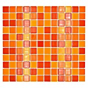Mozaik pločica Quadrat Crystal Mix CM 4523  (32,7 x 30,2 cm, Žuto-narančasto-crveno, Sjaj) | BAUHAUS