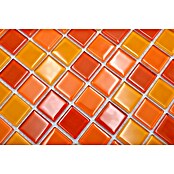 Mozaik pločica Quadrat Crystal Mix CM 4523  (32,7 x 30,2 cm, Žuto-narančasto-crveno, Sjaj) | BAUHAUS