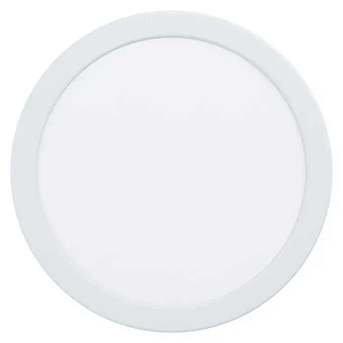 Eglo Fueva 5 LED-Einbauspot - 16,5 W, Warmweiß, Weiß, Ø x H: 21,6 x 2,6 cm - Weiße LED-Deckenleuchte mit runder Form und schlichtem Design. Ideal für moderne Innenräume, bietet sie helles und gleichmäßiges Licht.
