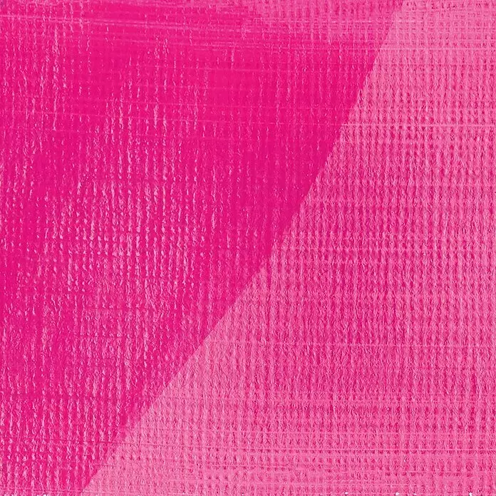 Liquitex Basics Firnis - Transparent, 250 ml, Matt - Fuchsiafarbenes strukturiertes Material mit diagonalem helleren Streifen.