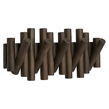 Umbra Garderobenleiste Picket (L x B x H: 4 mm x 37,8 cm x 16,8 cm, Walnuss)