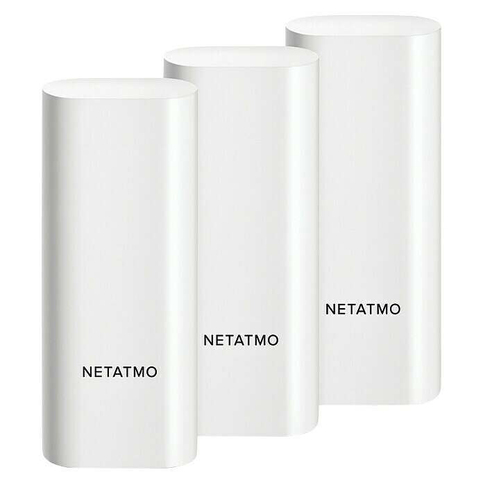 Netatmo Funk-FensterkontaktWeiß, L x B x H: 30,4 x 76 x 15,8 mm, 3 Stk. Front View