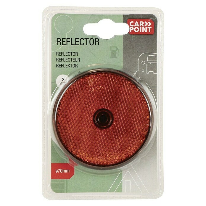 Carpoint Reflectoren 70 mm Rond (Aluminium, Geschikt voor: Aanhanger) | BAUHAUS