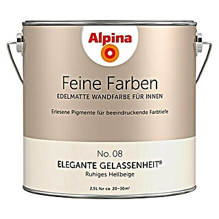 Alpina Wandfarbe Elegante Gelassenheit (2,5 l, Elegante Gelassenheit, No. 08 - Ruhiges Hellbeige, Matt)