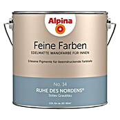 Alpina Wandfarbe Feine Farben (2,5 l, Ruhe des Nordens, No. 14 - Stilles Graublau, Matt)