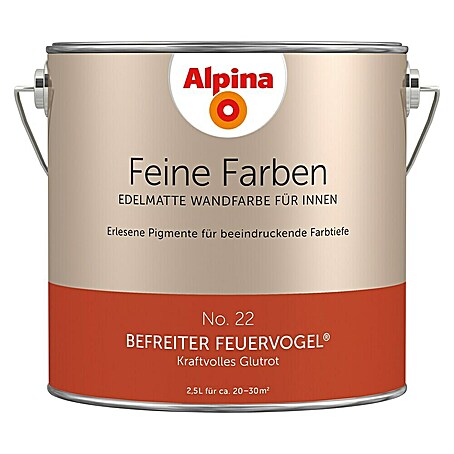 Alpina Wandfarbe Feine Farben (Befreiter Feuervogel)