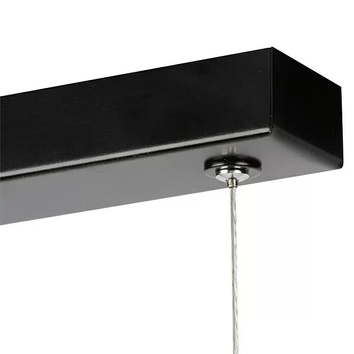Spotlight LED-Pendelleuchte Lucas - 25,5 W, Braun/Gebeizte Kiefer, 90 cm - Detailaufnahme