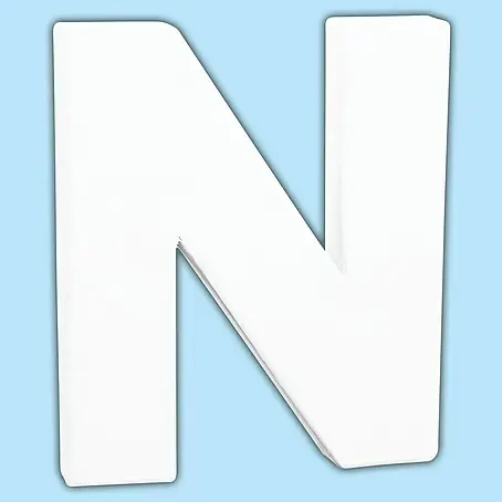 Décopatch  Letra de cartón pequeña