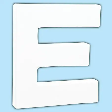 Décopatch  Letra de cartón pequeña