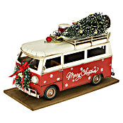 Dekofigur Weihnachtsbus (L x B x H: 39 x 18 x 27 cm, Rot, Metall) | BAUHAUS