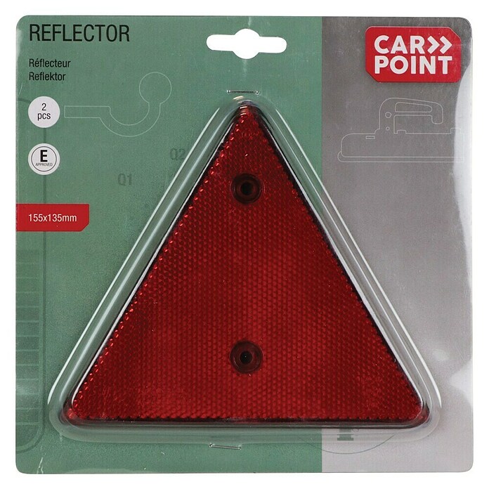 Carpoint Driehoekreflector (2 st., Rood) | BAUHAUS