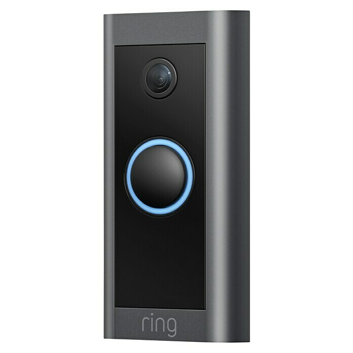 Ring Türklingel mit Kamera Doorbell Wired1.920 x 1.080 Pixel (Full HD), Schwarz Diagonal View