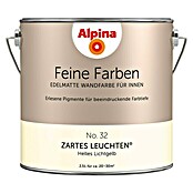Alpina Wandfarbe Feine Farben (2,5 l, Zartes Leuchten, No. 32 - Helles Lichtgelb, Matt)
