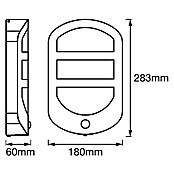 Ledvance LED-Außenwandleuchte (12,5 W, 180 x 60 x 283 mm, Edelstahl, IP44, Bewegungsmelder) | BAUHAUS