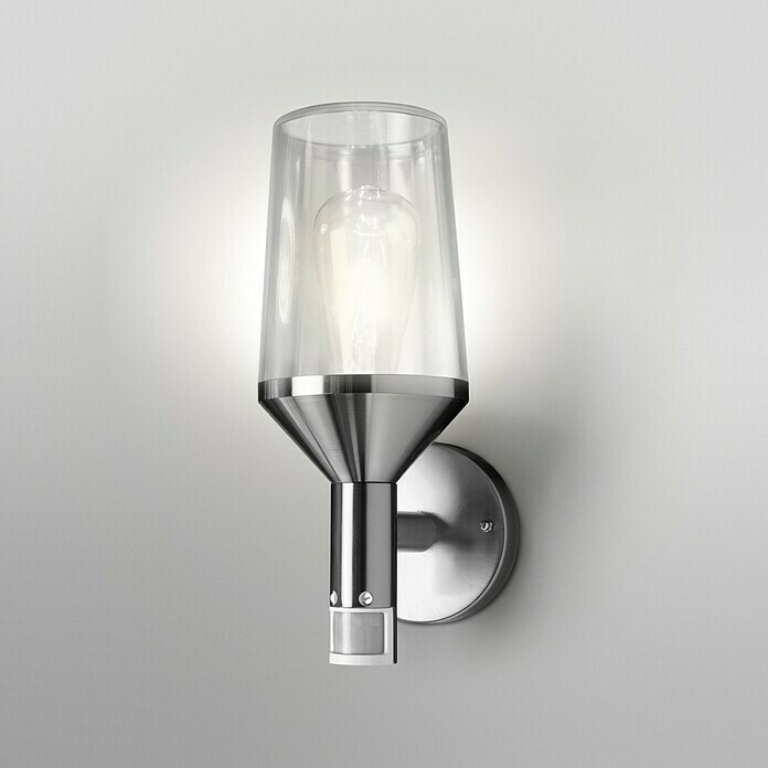 Ledvance LED-Außenwandleuchte (161 x 12 x 305 cm, Edelstahl, IP44, Mit  Sensor) | BAUHAUS