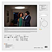 Ledvance LED-Deckenleuchte rund Plate (Ø x H: 510 mm x 95 cm, Stahl, Warmweiß) | BAUHAUS