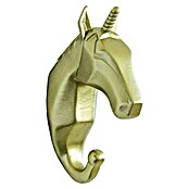 Garderobenhaken Einhorn (L x B x H: 4 x 7 x 12 cm, Gold) | BAUHAUS