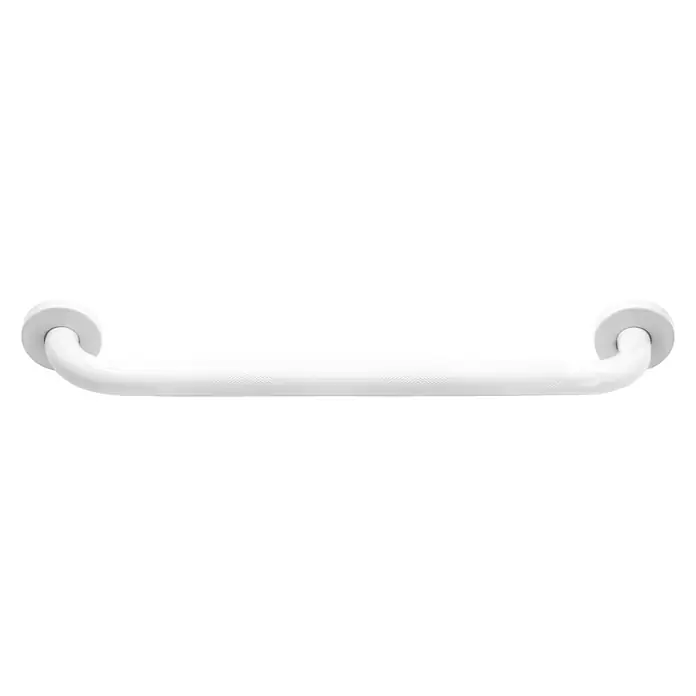 CM Baños Asidero de baño antideslizante - Blanco - Barra de apoyo blanca para el baño. Proporciona estabilidad y seguridad en espacios húmedos, ideal para personas mayores y movilidad reducida.