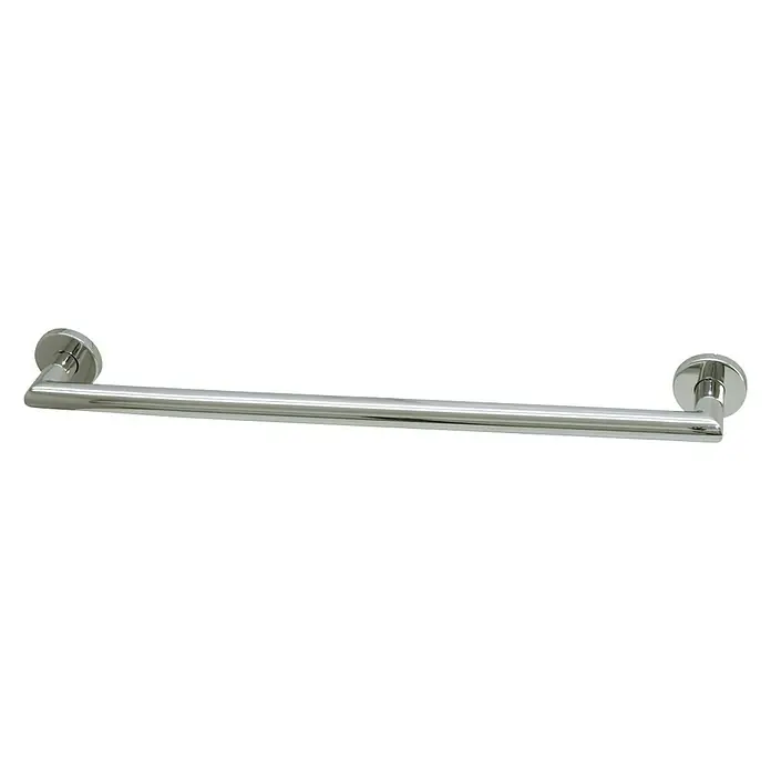 CM Baños Asidero de baño Elegance - Acero inoxidable, Cromo - Imagen de una elegante barra de toalla de metal, que combina funcionalidad y diseño moderno. Perfecta para cualquier baño.